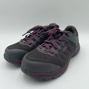 KEEN Utility Vista Energy Womens Size 7.5 Shoes Black Carbon Toe Work Sneakers